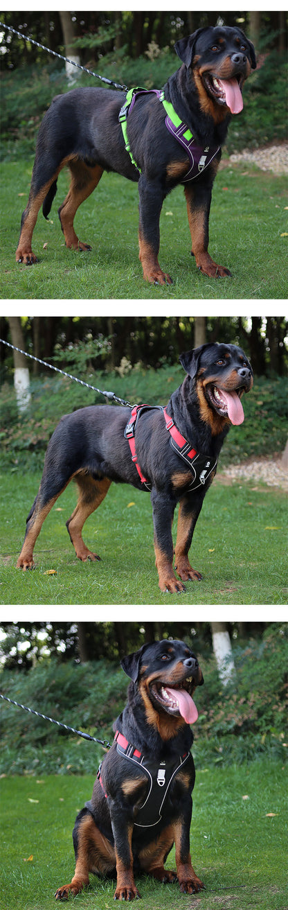 ペットリーシュ大型犬胸ベルト大型犬犬胸反引き裂き摩耗犬胸背中