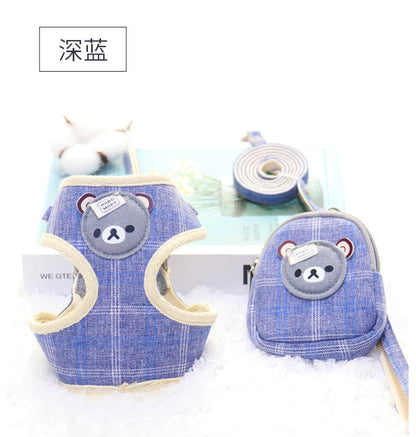小型犬 軽量 リーシュ ペット用品 ハーネスリードセット 犬用ハーネス シンプル 犬用 ペットハーネス 97 胴輪 リード おしゃれ 犬 簡単装着 猫用 ネコ用ハーネス 2点セット お出かけ ハーネス