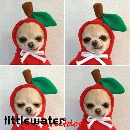 犬 服 フード 生地 暖かいドッグウェア パーカー クリスマス 仮装 りんご にんじん バナナ ペット服 ペット 犬 犬服 犬用 小型犬 コスチューム 秋冬 冬