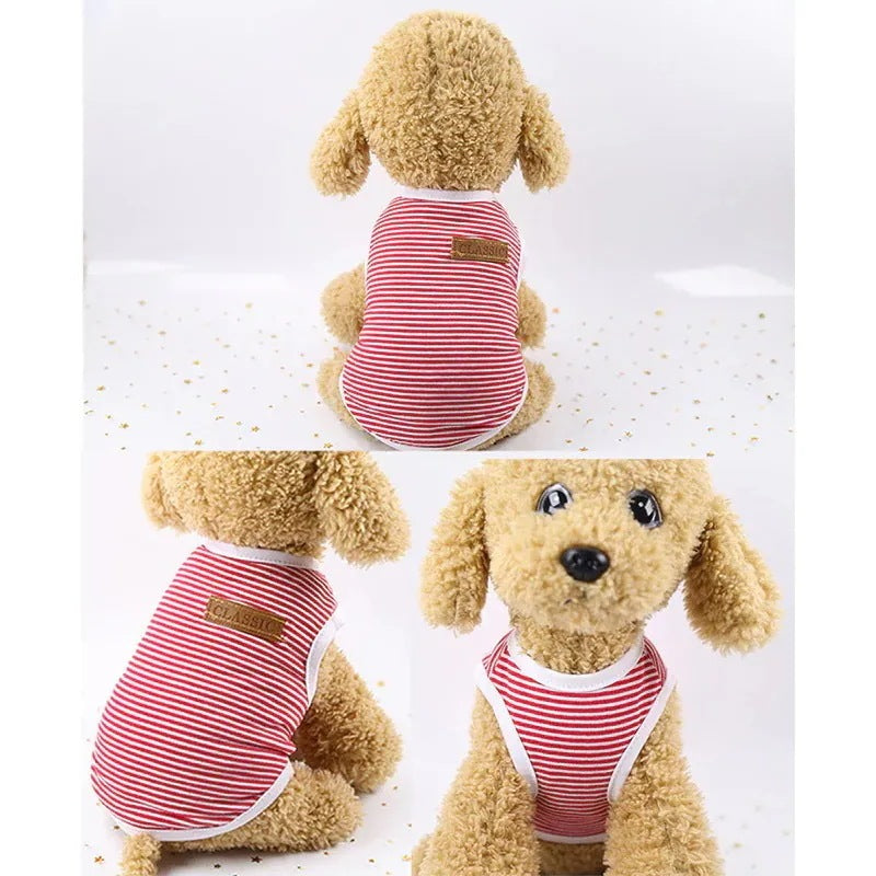 犬服 人気 おしゃれ 安い 袖なし かわいいタンクトップ クールペット服 中型犬小型犬 6カラー 大きいサイズあり