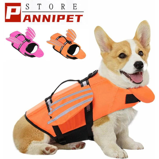 犬 ライフジャケット 小型犬 安全な泳ぎを補助 救命胴衣 ペットジャケット 犬用ライフジャケット 水泳の練習用品 犬 救急服 ペットライフジャケット 高浮力