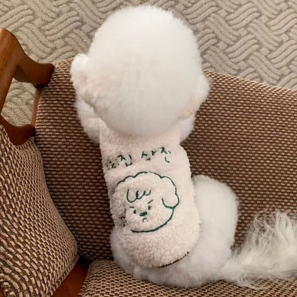 との犬服テディボーミペットのコキシナレビーベア服 ラムズウール ベスト 暖かい