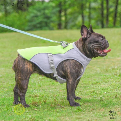 犬用クールベスト 冷感 冷却ベスト ハーネス一体型 ひんやりベスト 人気商品超目玉 犬用夏服 冷却コート 通気性 熱中症対策 日焼き防ぐ お出かけ お散歩