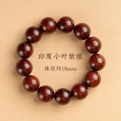 精品小叶紫檀文玩手串高密金星血檀108木质佛珠单圈工艺品批发