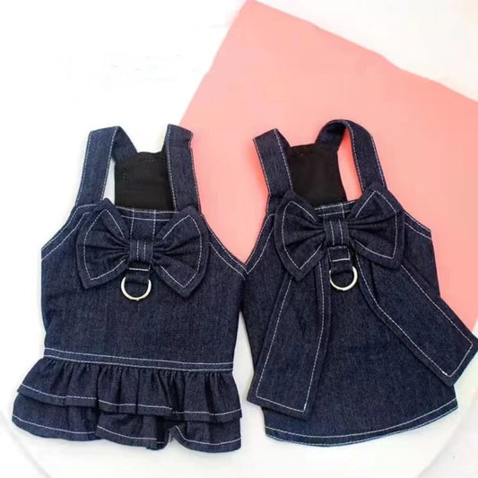 新作 トレンド ペット 服 安い 犬 春 夏 秋 冬 デニム タンクトップ ワンピース かわいい 可愛い ハイブランド 猫 ドッグ ウェア