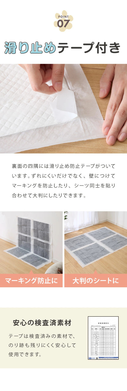 <a href="https://www.qoo10.jp/gmkt.inc/Search/brand.aspx?brandno=134820" target="_blank" class="title_brand" id="btn_brand" title="リコメン堂">リコメン堂</a>ペットシーツ レギュラー 800枚 ワイド 400枚 スーパーワイド 200枚 超厚型 炭入り 大容量 超吸収 消臭 脱臭 抗菌 使い捨て まとめ買い 高吸収ポリマー すべり止め 業務用 犬 猫 犬用