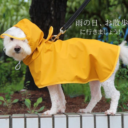 ペット用 レインコート ポンチョ 犬用合羽 カッパ 防水 防塵 梅雨対策 雨の日 お散歩 お出かけ 小型犬 中型犬 帽子付 通気 防水 耐久性 快適 防風