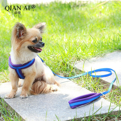 ハーネスリードセット お出かけ ネコ用ハーネス 犬 軽量 胴輪 ペット用品 55 2点セット リード 中型犬 小型犬 シンプル お散歩 犬用 ハーネス 簡単装着 リーシュ 犬用ハーネス 猫用 ペットハ
