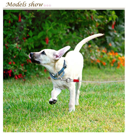【早い者勝ちタイムセール】切れないリード ステンレス 大型犬 チューブ 犬用リード 錆びにくく リード 中型犬 犬の散歩 ワイヤー入り 切れないリード ワイヤーリード ドッグリード ロングリード 3M