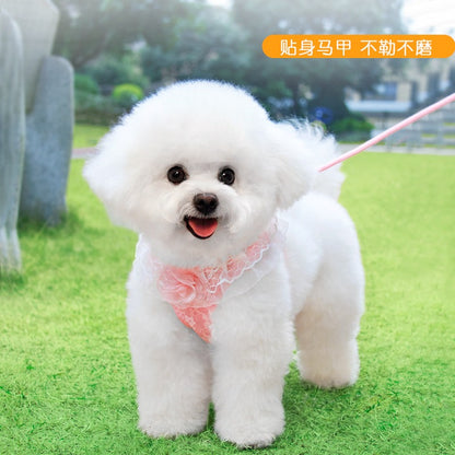 軽量 猫用 64 リード リーシュ ペット用品 お出かけ 犬用ハーネス 胴輪 ハーネス 犬用 簡単装着 ペットハーネス ネコ用ハーネス 中型犬 犬 小型犬 おしゃれ 2点セット ハーネスリードセット