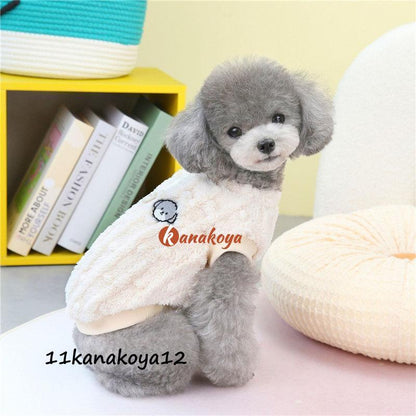 犬服 犬の服 ドッグウェア 裹起毛 Dカン付き 冬用 ペットウェア 可愛い ボア おしゃれ 小型犬 中型犬 防寒 秋冬 お出掛け お散歩