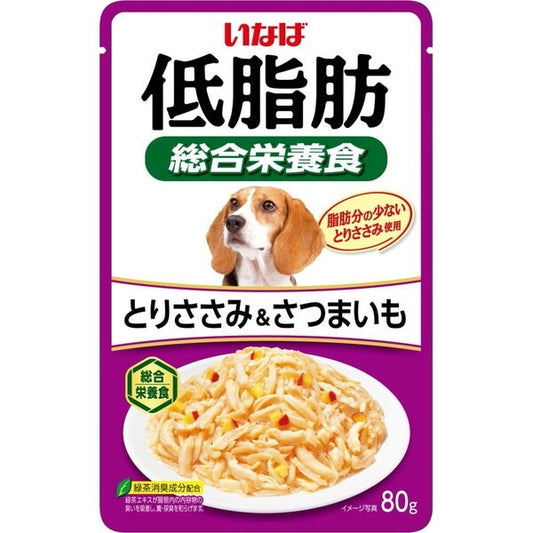 <a href="https://www.qoo10.jp/gmkt.inc/Search/brand.aspx?brandno=77771" target="_blank" class="title_brand" id="btn_brand" title="いなばペットフード">いなばペットフード</a>いなば 低脂肪 とりささみ&さつまいも 80g