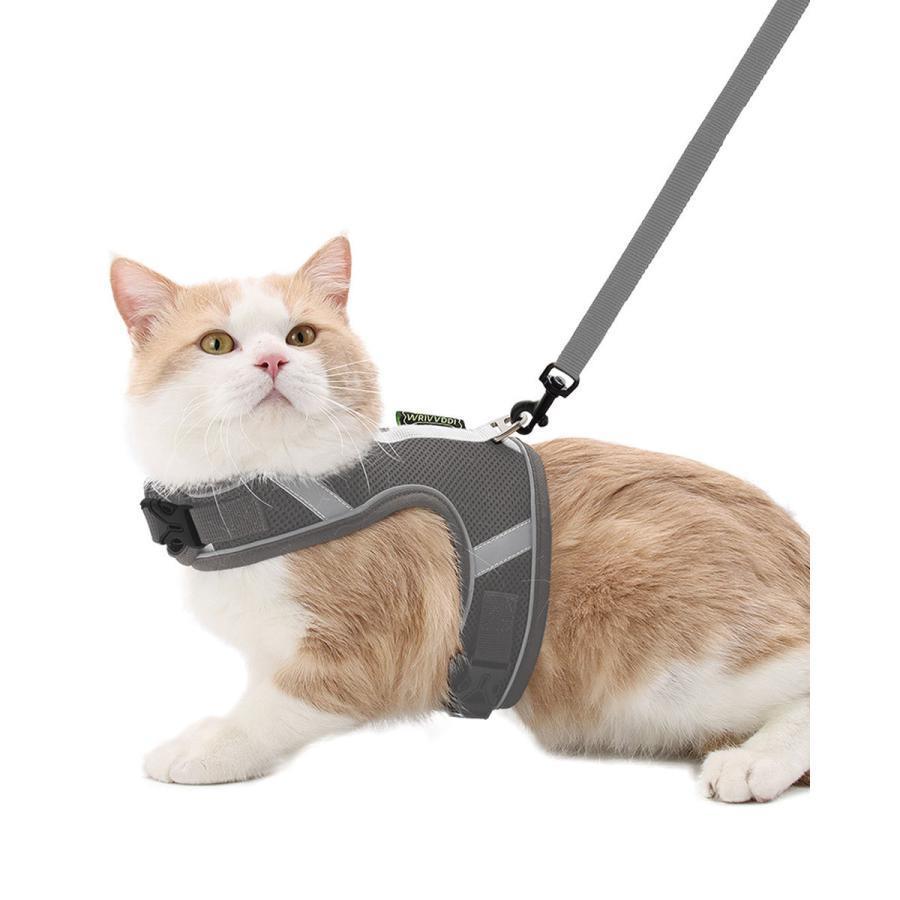 中型犬 抜けない 猫 犬 ダブルロック 小型犬 抜けにくい ハーネス キャット ハーネスリード 大型犬 リードセット 犬具 反射板 ドッグ y4 犬猫兼用 胴輪