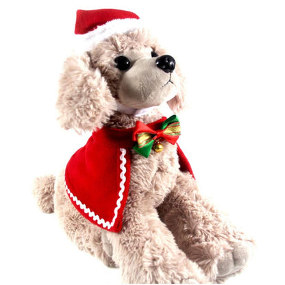 クリスマス コスチューム サンタ帽子 マント 2点セット 犬 猫 サンタ 帽子 犬服 クリスマスマント 犬用 猫用 サンタ マント ケープ ポンチョ ペット服 犬服 猫服 サンタさん コスチューム サ
