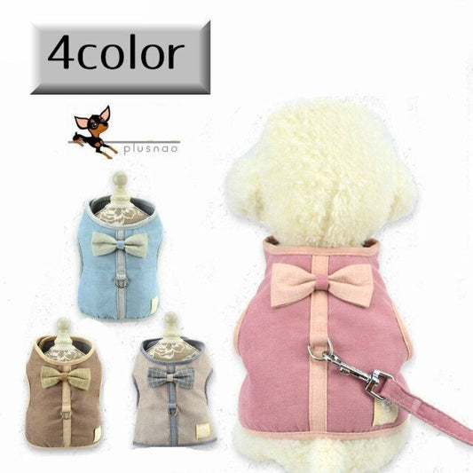 ハーネス グレー 小型犬 メッシュ ペット リード リボン かわいい お散 ブルー ペット用品 マジ