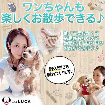 犬 ハーネス リード 犬 猫 抜けない ウェアハーネス 犬猫兼用 首輪 かわいい 胴輪 お散歩