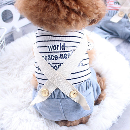 【輸送費無料】ペットの子犬の服夏の薄い4本足のパンツbrフィット感について：薄くて軽いスナップ
