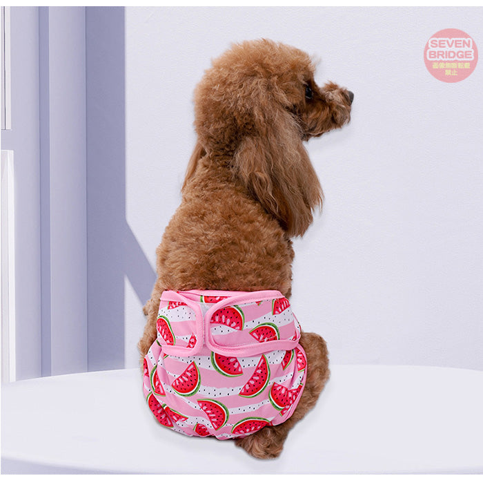 オムツカバー 介護 犬 マーキング防止 マナーパンツ トイレ サニタリーパンツ フルーツ カラフル マナーバンド 吸収 しつけ ドッグウェア