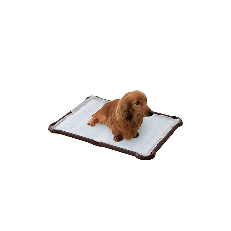【即納】アイリスオーヤマ 犬 トイレ シーツぴたっとトレー ワイド ブラウン P-SPTW