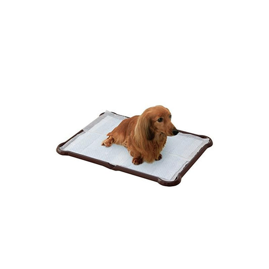 【即納】アイリスオーヤマ 犬 トイレ シーツぴたっとトレー ワイド ブラウン P-SPTW