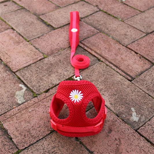 お出かけ おしゃれ 小型犬 2点セット 軽量 ハーネス シンプル お散歩 中型犬 ペット用品 犬用ハーネス リード 犬 ネコ用ハーネス リーシュ 胴輪 145 ペットハーネス 犬用 簡単装着 ハーネス