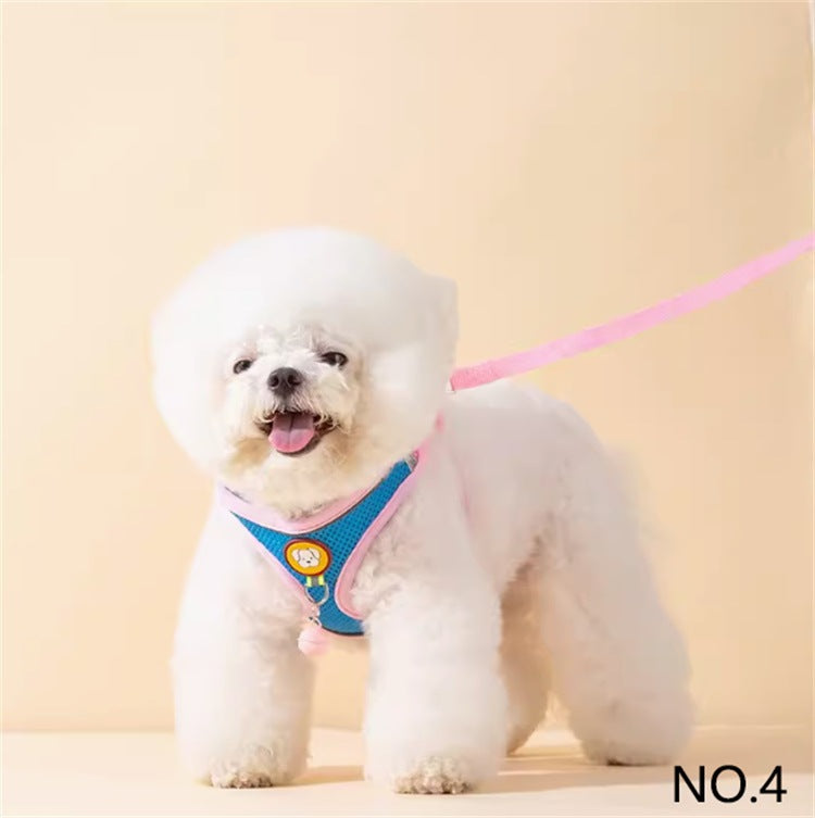 犬ハーネス メッシュ生地 軽量 調節可能 通気性 引っ張り防止 犬用胴輪 簡単着脱 夜間反射 咳き込み軽減 耐久性 小型犬 中型犬 人気 丈夫 散歩用ペット首輪