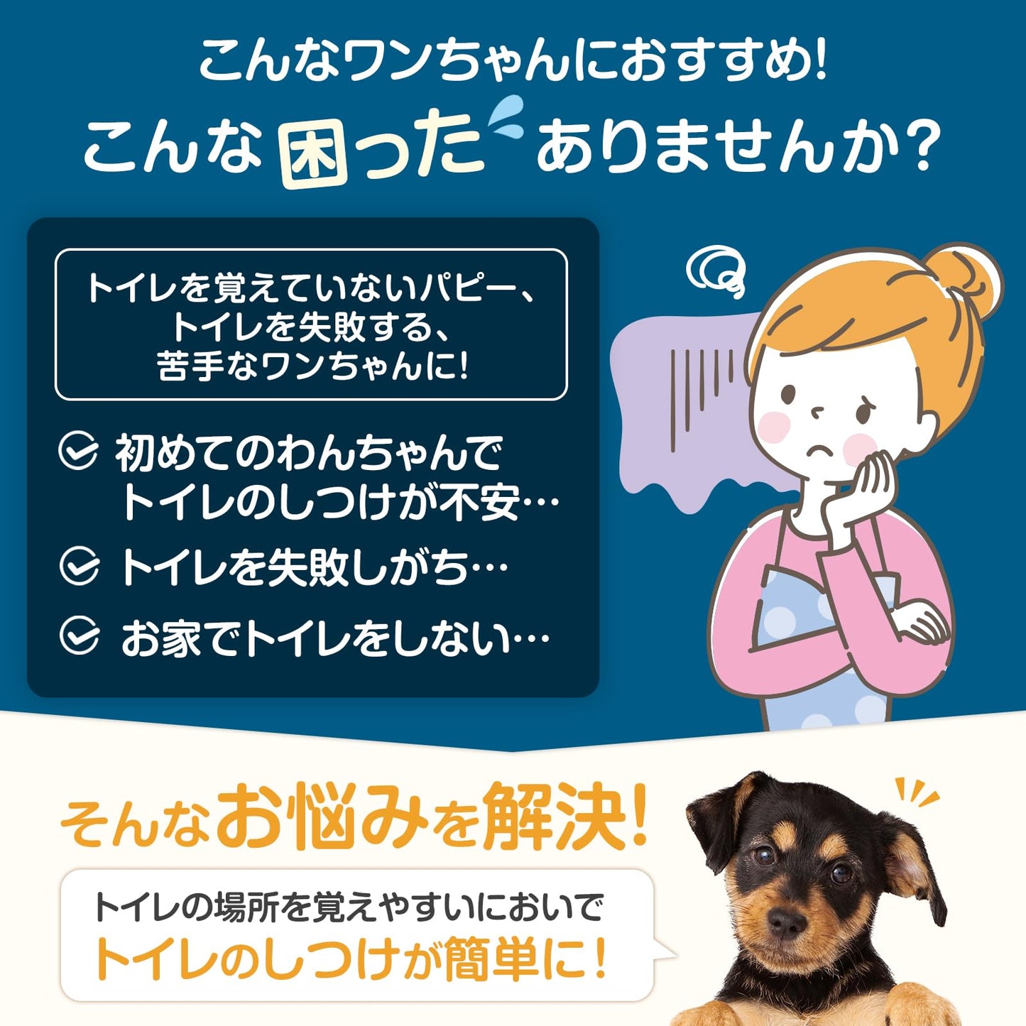 ペットプロ かんたんしつけシーツレギュラー120枚 犬 ペットシーツトイレトレーニング 獣医師推奨トイレしつけ動画付 誘引剤 大容量 無香料 約33×45cm