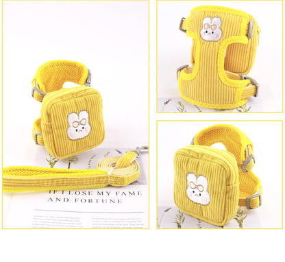簡単装着 ペットハーネス ハーネスリードセット 犬用ハーネス ペット用品 リード 犬用 ネコ用ハーネス お散歩 2点セット シンプル 胴輪 ハーネス おしゃれ 小型犬 リーシュ 猫用 中型犬 犬 お出