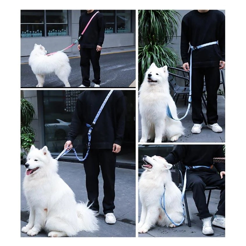 人気商品 迷子防止 大型犬 大型犬 ショルダーリード 犬 中型犬 ハンズフリー リード 外れ リード ハーネス ダブル ない 肩掛け 防止 ハンズフリー 犬 ダ大好評