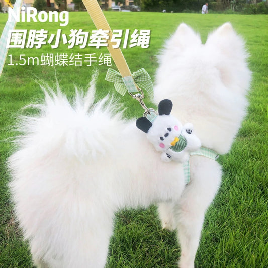 メガ割犬牽引ロープ漫画散歩犬牽引ロープ胸ストラップ屋外犬ロープ犬チェーン猫ロープ猫博美テディ963
