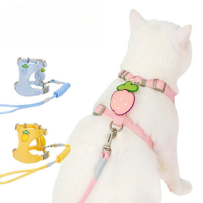 ペットハーネス 犬用 ハーネスリードセット 猫用 小型犬 ペット用品 犬 シンプル 中型犬 簡単装着 軽量 ハーネス 2点セット リーシュ 78 胴輪 お散歩 ネコ用ハーネス おしゃれ お出かけ リー
