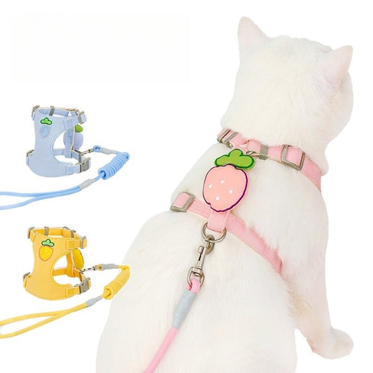 ペットハーネス 犬用 ハーネスリードセット 猫用 小型犬 ペット用品 犬 シンプル 中型犬 簡単装着 軽量 ハーネス 2点セット リーシュ 78 胴輪 お散歩 ネコ用ハーネス おしゃれ お出かけ リー