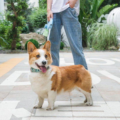 犬 リード ハーネス 紐 散歩紐 犬用デニムハーネス＆リード けん引ロープ ペット用品 s12