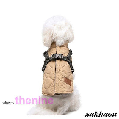 犬 服 ジャンパー 犬の服 ハーネス一体型防寒ジャンパー ドッグウェア ジャケット 小型犬 中型犬 秋 秋服 冬 冬用 冬服 秋冬 おしゃれ アウター コート お出かけ