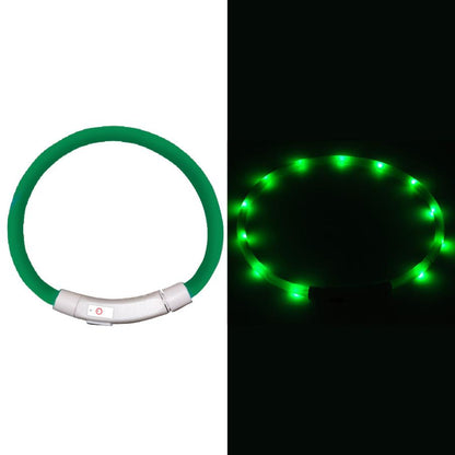 中型 猫 首輪 小型 ペット 大型 LED 充電式 光る 犬 ライト カラー