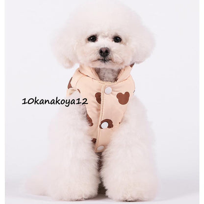 犬服 犬の服 保温 ジャケット 裏起毛チョッキ ベスト ボアベスト 犬 ベスト 防寒 重ね着 ペットウェア ドッグウェア ペット冬服 暖かい 秋冬洋服 小型犬