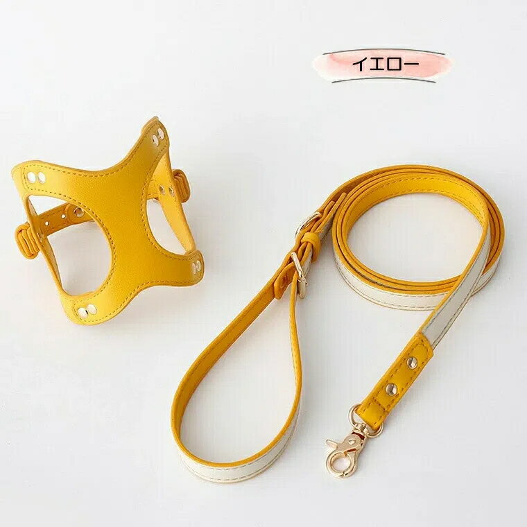 今年の新品 上品カラーで高見え 防水 ハーネス＆リード ハーネスリード ハーネスリードセット 胴輪 ハーネス リード 犬 イヌ ドッグ dog 小型犬 犬用 ペット用 犬具 胴輪 散歩 出かけ 簡単上