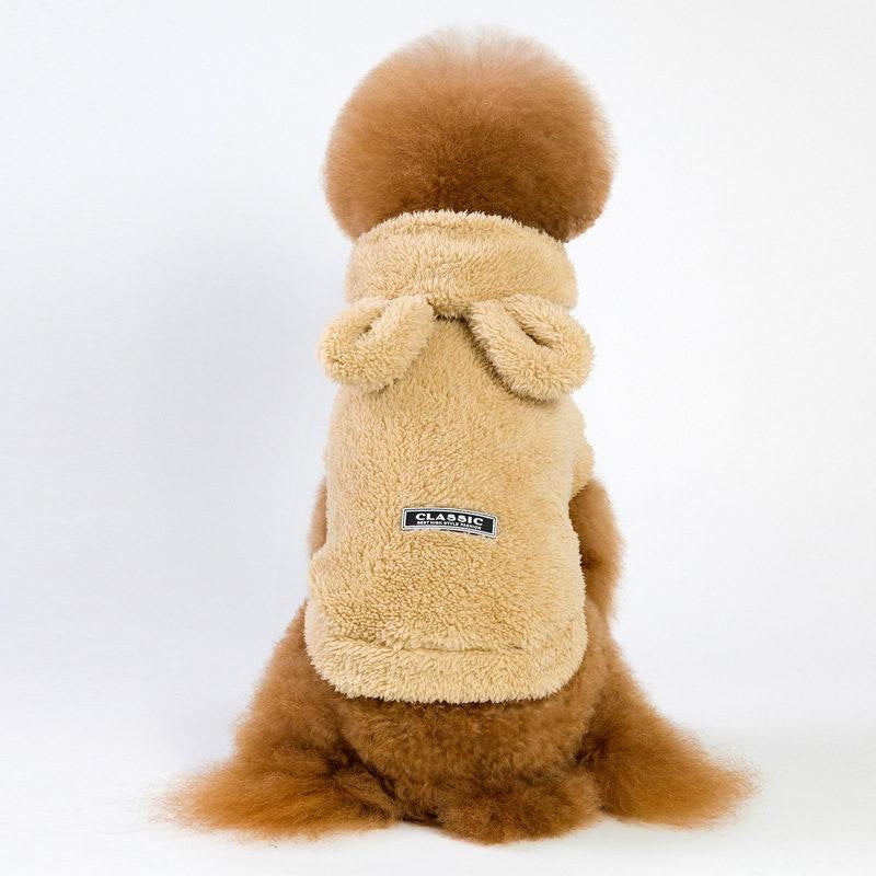 大人の魅力 犬服 ペットウェア 犬の服 厚手 パーカー ペット服 ドッグウェア ペット用品 可愛い 暖かい 秋冬春 裏ボア 防寒 モコモコ ふわふわ 散歩
