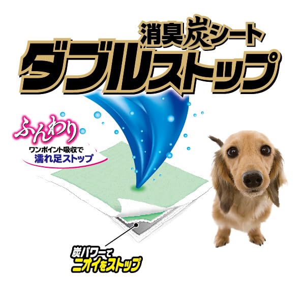 クリーンワン ダブルストップ 消臭炭シート ワイド 40枚