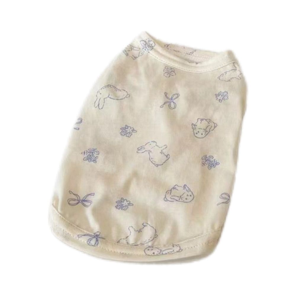 [犬 服]犬 洋服 ins人気商品 ソフトでキュートなホームベスト春夏薄手の小型犬犬猫の寝間着