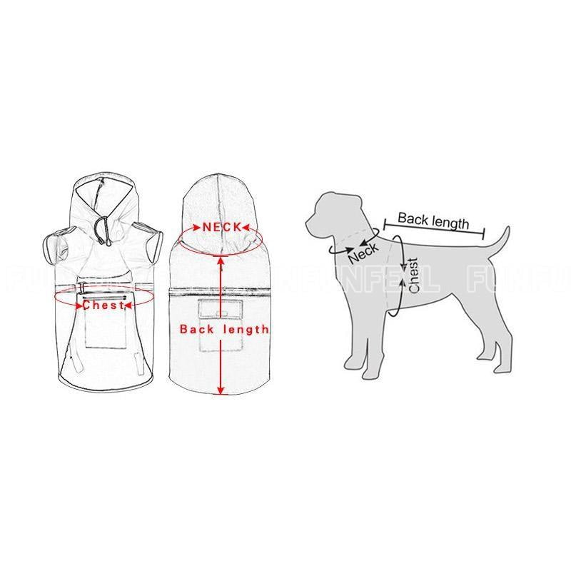 犬 レインコート ポンチョ 中型犬 小型犬 大型犬 かわいい ペット 雨具 防水 軽量 反射板付き ドッグレインコート