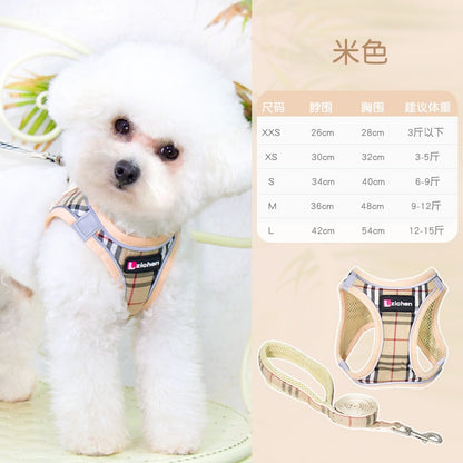 簡単装着 シンプル リーシュ ペット用品 お出かけ 軽量 犬 犬用 おしゃれ リード 猫用 お散歩 ハーネスリードセット ハーネス 46 2点セット 中型犬 胴輪 ペットハーネス ネコ用ハーネス 犬用