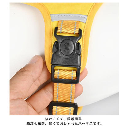 本日限定 2枚購入で150円OFF リード 犬用 ドッグ用品 ハーネス 大型犬 ハンドル付き 防衝撃 小型犬 犬 ハーネスベルト ハーネス 中型犬 ペット 出かけ用 抜けない 散歩 カジ 新品追加