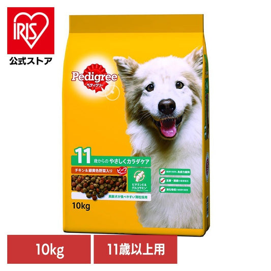 <a href="https://www.qoo10.jp/gmkt.inc/Search/brand.aspx?brandno=44601" target="_blank" class="title_brand" id="btn_brand" title="ペディグリー">ペディグリー</a>ドッグフード Pedigree ペディグリー 11歳から用 ヘルシーチキン＆緑黄色野菜入り 10kg PDN32 マースジャパンリミテッド