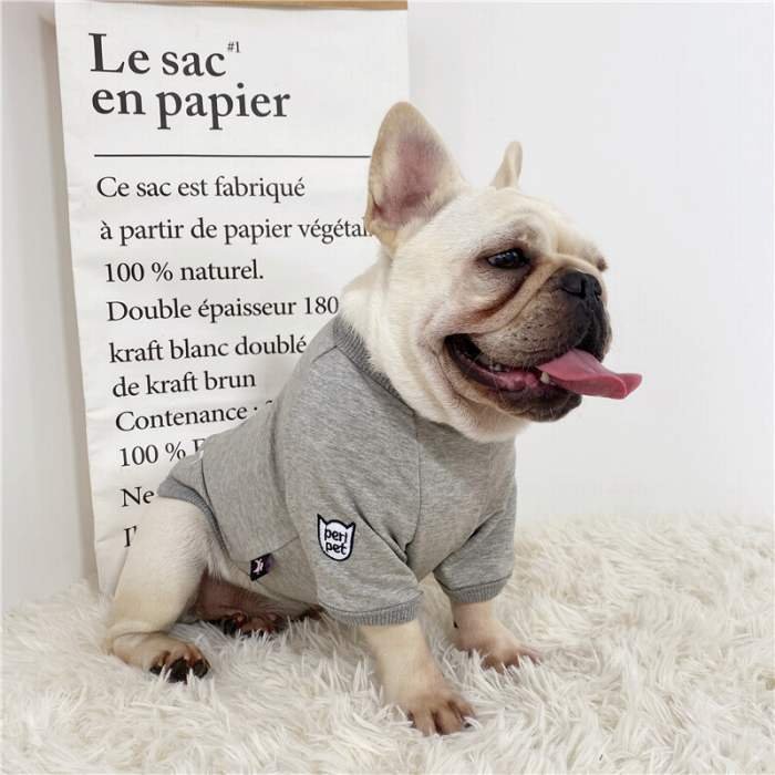 Tシャツ 散歩 フレブル 普段着 ドッグウェア 半袖 フレンチブルドッグ ペット服 中型犬 おしゃれ