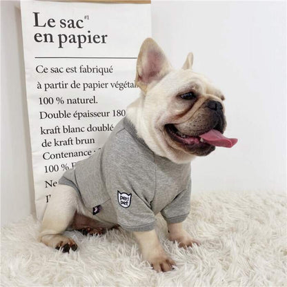 Tシャツ 散歩 フレブル 普段着 ドッグウェア 半袖 フレンチブルドッグ ペット服 中型犬 おしゃれ