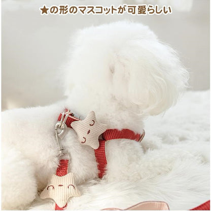 ペット用品 ハーネスリードセット お散歩 ハーネス リード マスコットつき 新作セール 犬 猫 ワンちゃん 猫ちゃん