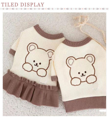 新作セールトイプードル 猫の服 ワンピース ペット服 ドッグウェア 犬の服 小型犬 カットソー Tシャツ 男の子 秋 冬 春 パグ フレンチブルドッグ キャットウェア 半袖 女の子 おしゃれ 部屋着