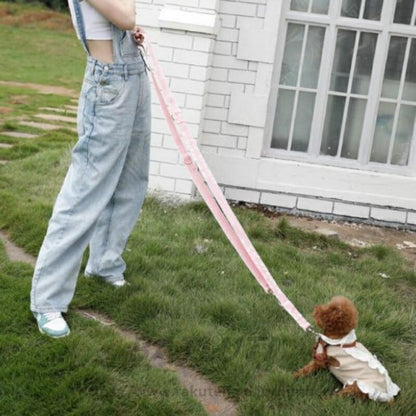 犬 リード おしゃれ 肩掛け 肩がけ 長い ショルダー ロープ ハンズフリー 犬用 ペット ハーネス かわいい 肩かけ ペット用 お散歩 いぬ イヌ 多頭飼い ウエストリード お 延長リード-35
