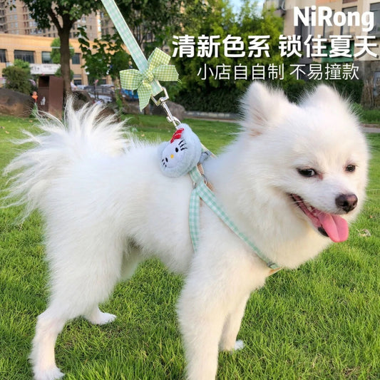 メガ割犬牽引ロープベスト式アニメ屋外散歩犬牽引ロープ小型中型犬犬チェーン犬ロープテディ博美973